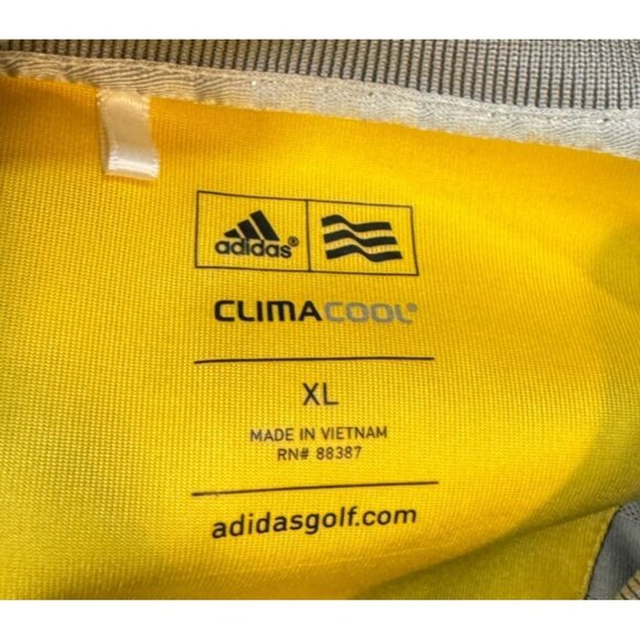 Adidas Clima Cool Striped Polo Golf Casual Size XL - Picture 10 of 12